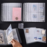 A5 Die Sticker Storage Book Binder Transparent Folders Bag DIY Photocard Stamp Album Storage Bag Book Holder Envelopes Storage