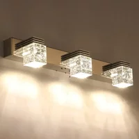 Nowoczesna lampa ścienna LED kryształowy kinkiet do salonu jadalnia sypialnia nocna lustro łazienkowe Home Decor oprawa oświetleniowa połysk