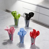 16-Piece Silicone Kitchen Utensils Set - Heat Resistant, Dishwasher Safe Silicone Cooking Utensils Set For Non-stick Cookware