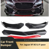 Car Front Bumper Lip For J-aguar XF XE XJ F-pace Lower Chin Diffuser Spoiler Splitter Body Kit Bumper Lip Protection Guard Cover