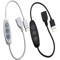 3 Key USB Dimmer Switch 5V 2A 8 Level Dimming Controller Portable LED Light Dimmer Adjustable Brightness Operation Stable 2026