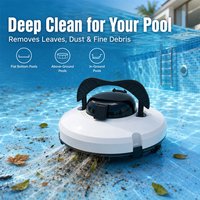 Redkey S100 Robotic Pool Cleaner Wireless 130Min Battery Life 100㎡ Intelligent Navigation Auto Self Parking Robot Vacuum