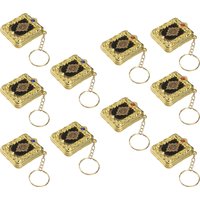 10Pcs Quran Koran Book Keychain Tiny Decors Novelty Keyring Decorationss Gift Pendants Mini Plastic Small Hanging Keychains