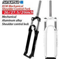AliExpress NONE Suntour XCM MTB Fork 26 27.5 29inch shock-absorbing fork Mountain Bike Fork 100mm travel spring suspension