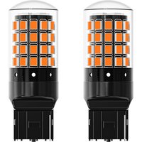 2pcs T20 LED 7443 7440 W21W W21/5W WY21W Led Bulb Car Turn Signal Lights Reverse Lamp 12V Auto White Red Amber 2835 54smd 3000LM