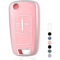 9 Color 2 Bottons for Vauxhall Opel Astra J Corsa D Vectra C Zafira L778 Insignia Accessories Silver Tpu Car Key Case Cover