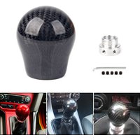 True Carbon Fiber Gear Shift Knob Manual Transmission Gear Stick Head Shifter Lever Handle With Limiter Adapter