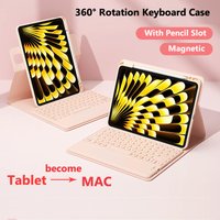 For Redmi Pad 2 Pro 2025 12.1 Inch for Xiaomi Poco Pad M1 12.1" Pad7S Pro 12.5 Pad6S Pro 12.4360° Rotatable Stand Case Keyboard