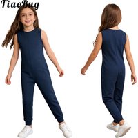 Kids Special Needs Adaptive Clothing Boys Girls Anti-Strip Jumpsuit Sleeveless Back Invisible Zipper One Piece Rompers Bodysuit