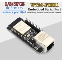 1-5PCS WT32-ETH01 Embedded Serial Port RJ45 Networking BT Compatible Ethernet WIFI Combo Gateway MCU ESP32 Wireless Module