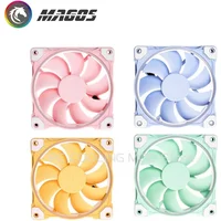 ZF-12025 Computer Case Fan Cooling Macarone Pure Color Theme For PC Gamer Cabinet 900-2000 RPM CPU Cooler Radiator 12CM
