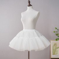 Women's Short Petticoat with Double Layered Six Yarn Super Top Skirt Support and Adjustable Waist Eircumference