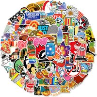 AliExpress NONE 100PCS Trendy Elements Mixed Waterproof Graffiti Stickers for Helmet Bicycle Hand Account Pencil Case Decals