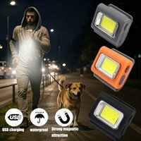 New LED Running Light Outdoor Backpack Safety Silicone Clip Mode Walking Lamp for Night Portable Magnetic Emergency Light