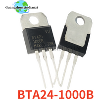 5-10-20pcs/lot Brand New BTA24-1000B 24-1000b BTA BTA24 1000B Full Series Bidirectional Controllable Silicon TO-220 In Stock