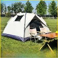 Portable Outdoor Camping Tent Quick Open Full Set Equipment for Picnic Overnight Camping Sunshade Shelter One Touch Opening