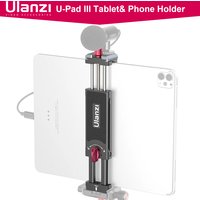 Ulanzi U-Pad III Metal Universal Tablet Phone Stand Holder Clip Holder Clip Tripod Mount Compatiable with 9 inch Tablet for iPad