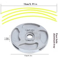 With 4 Nylon Lines For Brush Cutter Strimmer Replacement Universal Mower Aluminum Grass Trimmer Head Brush Cutter Head