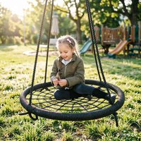 Sturdy Net Rope Round Nest Swing Children Indoor Outdoor Hanger Swing Baby Toy Outdoor Fun Sports Playing Swings Equipment