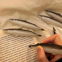 kawai eye catching funny fish shaped pens perfect for office and party gifts unique marine themed lovely stationery gifts