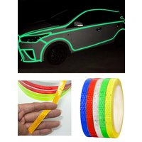 AliExpress kosero 1cm*20/10/8/5m Reflective Tapes Reflectors Warning Tape Night Safety Sticker White Red Orange Green For Bicycle Car