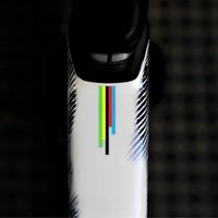 AliExpress NONE 2-Piece UCI Champion Rainbow Sticker - Waterproof and Durable Vinyl Bike Frame, Front Fork, Upper Tube and Handlebar Sticker