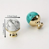 1Pc Light Luxury Drawer, Zinc Alloy Single Hole Handle, Colored Marble Cabinet Door Handle, Simple Circular Wardrobe Door Handle