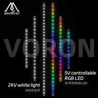 2Pcs Mellow Daylight PCB Kit 5V RGB / White LED Bar For 3D Printer Voron 0.1/0.2 Voron 2.4 Trident 350/300/250 Micron+ Lamp Bar