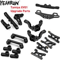 YEAHRUN Tamiya XV01 Full Set Metal Upgrade Parts Steering Assembly Diff Cup Shock Mount for Tamiya XV01 1/10 RC Drift Car