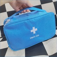 Oxford Cloth Portable Travel Storage Emergency Kit Health Medicine First Aid Kit Tote Bag Outdoor Medical Bag Storage Case Red