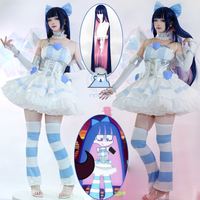 Anime Panty Stocking Cosplay Costume Stockiel Anarchy Angel Outfit Anākī Sutokkingu For Women Hallowmas Party Props Adult