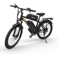AliExpress NONE EMOKO EC27 Electric Bike 500W Motor Dual Battery 48V45AH E-bike Hydraulic Brake Adult 27.5*2.1-inch Snow Tire Electric Bicycle