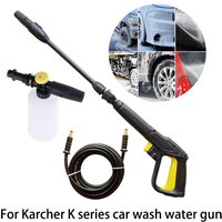 High Pressure Spray gun For Karcher K Series Car Wash Water Gun Cleaning Stem Foam Pot Adjustable Supercharged Turbo Gun Head