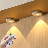 LED Under Cabinet Lights 3 Colors with Remote Control Wireless Dimmable Night Lamp LED Lights for Home Wardrobe Light