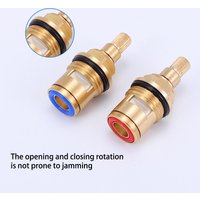 Faucet Valve Core Double Tooth Full Copper Valve Core Kitchen Hot And Cold Faucet Inner Core Concealed Shower Valve Core