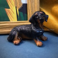 Dachshund Dog Model Silicone Mold 3D Animal Puppy Home Decoration Resin Molds Car Ornament Casting Silicone Mold for Plaster