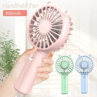 Portable Handheld Fan Mini USB Rechargeable Fan Cute Desktop Cooling Small Silent Fan Adult Children Outdoor Dormitory Travel