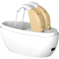 Portable Hearing Aid Rechargeable Elderly Hearing Aid Magnetic Charging Hearing Impaired Low Noise Sound Amplifier Adjustable