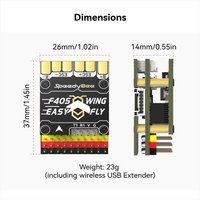 F405 WING MINI Fixed Wing Flight Controller 2-6S LiPo for RC Fixed Wing Model Airplane Drone