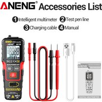 ANENG M129 Digital Multimeter NCV Non-Contact Electrical Measurement Automatic Recognition Type-C Charge Electrician Instrument