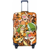 Custom My Friends Cartoon T-Tigger Pooh Luggage Cover Elastic Cartoon Travel Suitcase Protective Covers Suit For 18-32 inch