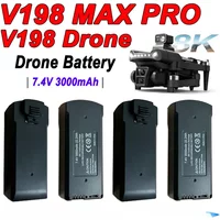 Original 7.4V 3000mAh V198 MAX PRO 8K Drone Battery For V198 GPS RC Quadcopter Spare Battery Accessories Parts