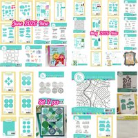 Taylored Endless Summer Stamp Beach Bound Gallery Wall Wave Edgers Metal Cutting Dies for DIY Scrapbooking Calenda June 2026 New