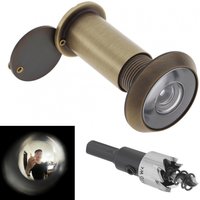 16mm 200 Degree Door Viewer Peephole HD Optical Glass Lens Security Peek Peep Holes for Door 1.57-2.56inch Thickness