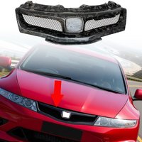Grill przedni z siatką do Hondy Civic FN2 Type R 3-drzwiowej (wersja EU) z lat 2007-2011, części samochodowe, akcesoria samochodowe, zamiennik grilla.
