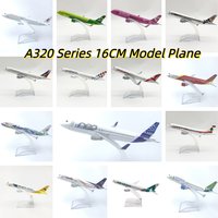 16CM 6inch Diecast Alloy A320 Series Toy Airplane Vietnam Airlines Srilankan Airways Scale Plane for Children Collection Gift