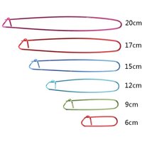 2pcs/6PCS One Set Aluminum Knitting Needles Clip Craft Stitch Holders Safety Pins Crochet Hooks Locking Weaving Sewing Tools