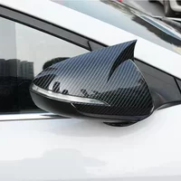 Carbon Fiber Gloss Exterior Mirror Cover Door Side Rear View Mirror Covers Trim For Hyundai i30 i30N 2018-2023 image 4