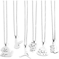Whimsical animal necklace set - cat/dog/dinosaur pendant, playful jewelry gift for adults, cute pet lover accessories