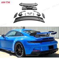 For Porsche 911 992 Carrera GT3 Style Carbon Fiber Spoiler Rear Wing Auto Racing Car Styling Tail Lip Wing Body Kit